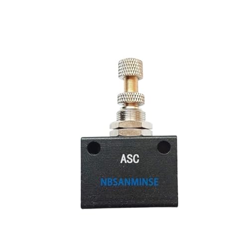 ASC G1/8 1/4 3/8 1/2 Precision Flow Control Valve Pneumatic Air Valve Flow Adjusting Normal Temperature(ASC-6 G1-8,5PCS) von ZXCDLCCJD