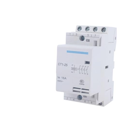 CT1-25 16A 20A 25A 4P 220V/230V 50/60HZ Din Rail Household AC Contactor 4NC /4NO 2NO2NC /3NO1NC Contact Module(4NC,25A_220V) von ZXCDLCCJD