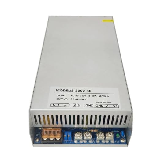 DB 60V 30A 2000W PFC For motor switch Power Supply DC 12V 165A Transformer 30V 48V 24V 72V 36V 90V / Adapter Strip 110-220V(AC110v-AC220V,48V_2KW-FOR MOTOR-PFC_SILVER) von ZXCDLCCJD