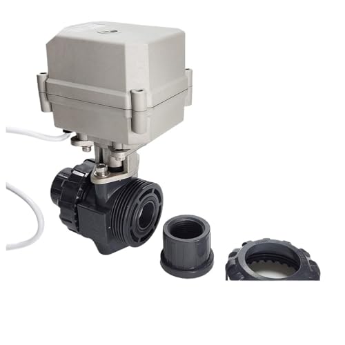 DN20 UPVC 10NM Elektrischer Kugelhahn mit Mehrspannungsfunktion AC110V 240V 3/4'' Elektrischer Kugelhahn Metallgetriebe zertifiziert(DN20 BSP,AC110V-230V_CR704) von ZXCDLCCJD