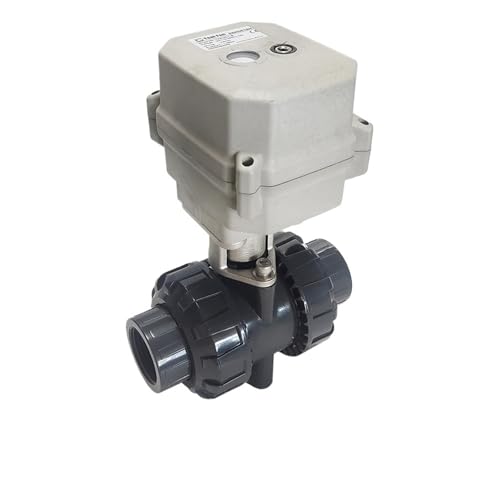 DN25 Tsaifan UPVC Elektronischer Kugelhahn mit voller Bohrung, 110 V bis 230 V, automatische Steuerung, Wasserventil, CE-Metallgetriebe for die Wasseraufbereitung(BSP_AC110V TO 230V_CR502) von ZXCDLCCJD