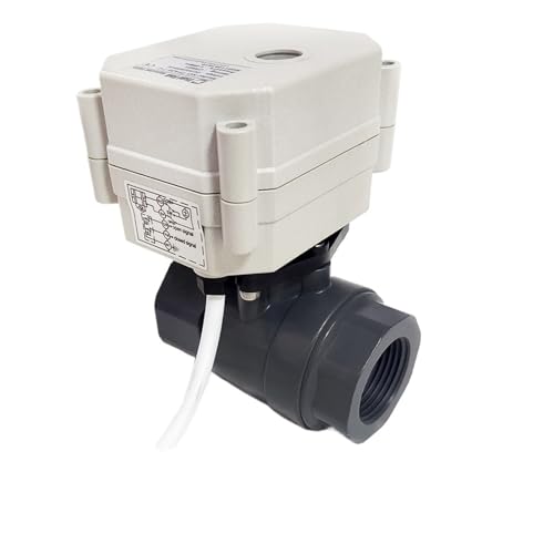Elektrischer motorisierter Kugelhahn DN20, 3/4 Zoll betätigtes Wasserventil CPVC, 220 V elektrisches Motorsteuerventil, Rücklaufsperre(BSP_AC110V TO AC240V_CR303) von ZXCDLCCJD