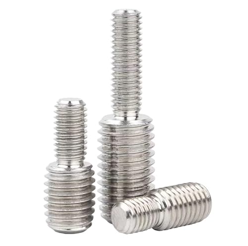 10 STÜCKE 304 Edelstahl-Konvertierungsschraube Metrisches Gewinde Doppelendkonverter Reduzierbolzen for Kameraadapter M4 M5 M6 M8 M10 M12 M16(M10*20-M12*20) von ZXCFGH