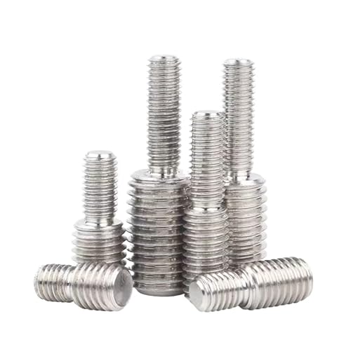 10 STÜCKE 304 Edelstahl-Konvertierungsschraube Metrisches Gewinde Doppelendkonverter Reduzierbolzen for Kameraadapter M4 M5 M6 M8 M10 M12 M16(M6*10-M8*10) von ZXCFGH