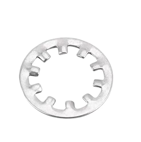 100 STÜCKE 304 Edelstahl Außenzahn Innenzahn Schloss Dichtung Sicherungsscheibe M3 M4 M5 M6 M8 M10 M12(Internal Toothed,M3) von ZXCFGH