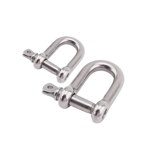 5 STÜCKE 304 Edelstahl U-Bolzen Kabel Schnalle Typ U Schlinge Seil Bogen Schäkel M4 M5 M6 M8 M10 M12 M14 M16(U-Sling Shackle(Large),M4) von ZXCFGH