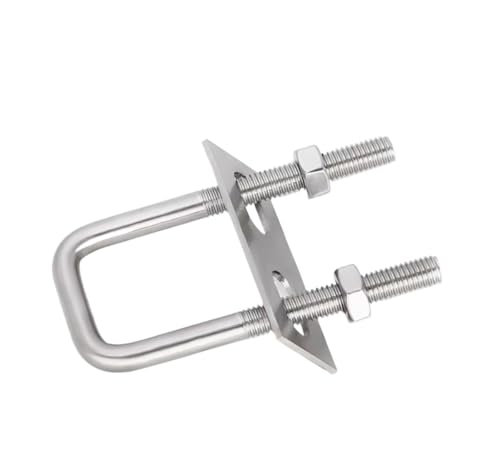 5 Stück Vierkantklemmen aus Edelstahl 304 mit Muttern und Rahmenplatten for Bootsanhänger und Befestigungselemente, Stoßverbindungen M6, M8, M10, M12(M8*85 * 110) von ZXCFGH