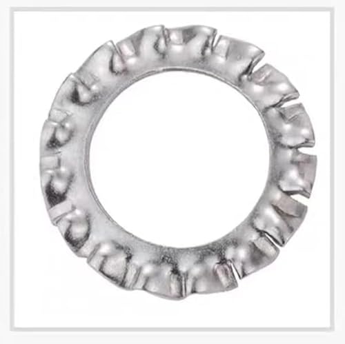50 STÜCKE 304 Edelstahl Externe Externe Zahn Interne Zahnscheibe Dichtung M3 M4 M5 M6 M8 M10 M12 M16 M18 M20 M22 M24(External Toothed,M10) von ZXCFGH
