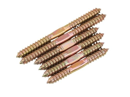50 Stück doppelseitige selbstschneidende Schrauben, doppelköpfige selbstschneidende Schrauben, doppelseitige Gewindebolzenschrauben, Sofa-Holzmöbel-Verbindungsbefestigung, M6, M8, M10(M8*70) von ZXCFGH