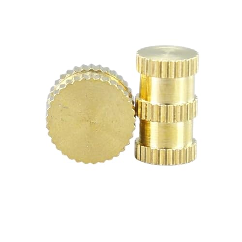 Messing-Einsatzmuttern, Rändelmuttern, Gewindeverstärkung aus Spritzgusskunststoff M2-M10 for 3D-Druck/Gerätegehäuse/Kfz-Kunststoffteile(M2*10 (large)) von ZXCFGH