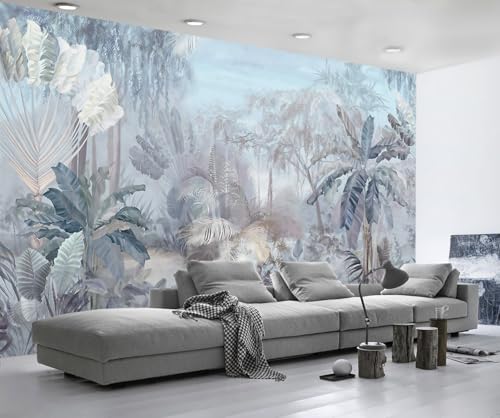 Fototapete Dschungel Retro Aquarelle 310x250cm Tapete Kinderzimmer Vliestapete Wohnzimmer Schlafzimmer Wandtapete Deco -ZXCHEE-MZ04280 von ZXCHEE