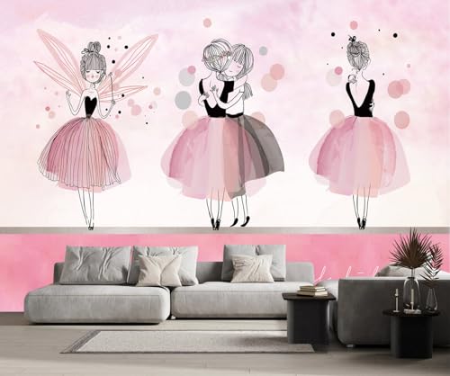 Fototapete Rosa Cartoon Süßes Mädchen 430x300cm Tapete Kinderzimmer Vliestapete Wohnzimmer Schlafzimmer Wandtapete Deco -ZXCHEE-MZ01125 Fototapete Rosa Cartoon Süßes Mädchen 430x300cm Tapete Kinderzimmer Vliestapete Wohnzimmer Schlafzimmer Wandtapete Deco -ZXCHEE-MZ01125 von ZXCHEE