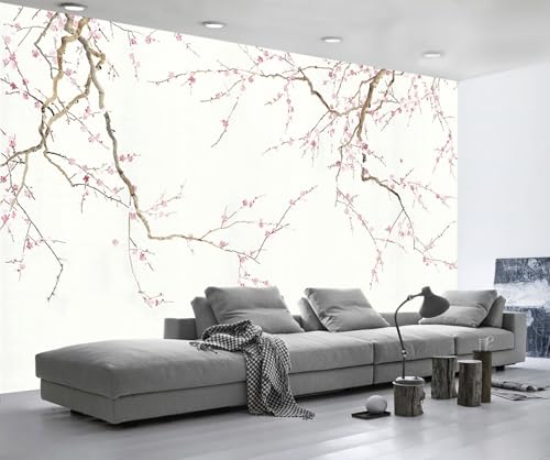Tapete 3D Fototapete 3D Effekt Abstrakte Blumen Linien Tapeten Kinderzimmer Wandbilder Wohnzimmer Schlafzimmer Wanddeko -ZX07280-400x280cm von ZXCHEE