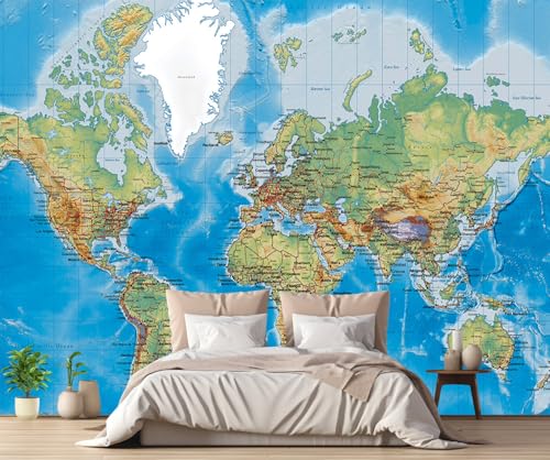 Tapete 3D Fototapete 3D Effekt Blaue Ozeankarte Der Welt Tapeten Kinderzimmer Wandbilder Wohnzimmer Schlafzimmer Wanddeko -ZX09675-430x300cm Tapete 3D Fototapete 3D Effekt Blaue Ozeankarte Der Welt Tapeten Kinderzimmer Wandbilder Wohnzimmer Schlafzimmer Wanddeko -ZX09675-430x300cm von ZXCHEE