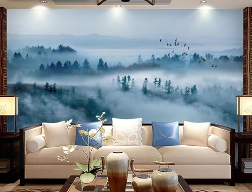 Tapete 3D Fototapete 3D Effekt Blauer Berg Tapeten Kinderzimmer Wandbilder Wohnzimmer Schlafzimmer Wanddeko -ZX09540-430x300cm Tapete 3D Fototapete 3D Effekt Blauer Berg Tapeten Kinderzimmer Wandbilder Wohnzimmer Schlafzimmer Wanddeko -ZX09540-430x300cm von ZXCHEE