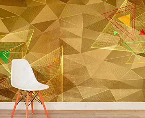 Tapete 3D Fototapete 3D Effekt Geometrisches Gold Tapeten Kinderzimmer Wandbilder Wohnzimmer Schlafzimmer Wanddeko -ZX07866-430x300cm Tapete 3D Fototapete 3D Effekt Geometrisches Gold Tapeten Kinderzimmer Wandbilder Wohnzimmer Schlafzimmer Wanddeko -ZX07866-430x300cm von ZXCHEE