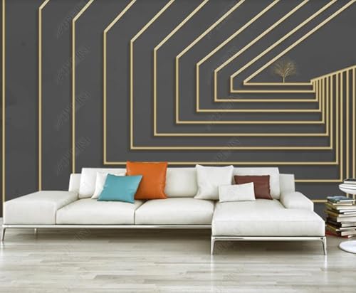 Tapete 3D Fototapete 3D Effekt Metall Relief Bäume Tapeten Kinderzimmer Wandbilder Wohnzimmer Schlafzimmer Wanddeko -ZX09327-250x175cm von ZXCHEE
