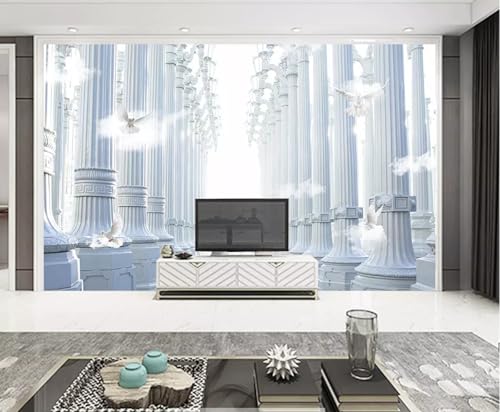 Tapete 3D Fototapete 3D Effekt Weißer Vogel Relief Architektur Tapeten Kinderzimmer Wandbilder Wohnzimmer Schlafzimmer Wanddeko -ZX14992-400x255cm Tapete 3D Fototapete 3D Effekt Weißer Vogel Relief Architektur Tapeten Kinderzimmer Wandbilder Wohnzimmer Schlafzimmer Wanddeko -ZX14992-400x255cm von ZXCHEE