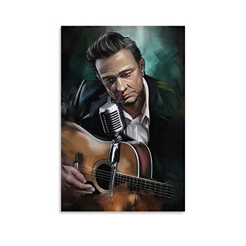 ZXCMNB Johnny Cash Fine Art America Leinwand Kunst Poster und Wandkunst Bilddruck Moderne Familienzimmer Dekor Poster 20x30inch(50x75cm) von ZXCMNB