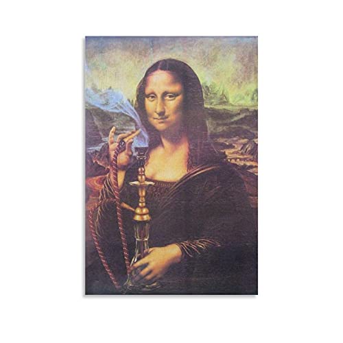 ZXCMNB Mona Lisa Cool Art Poster dekorative Malerei Leinwand Wandkunst Wohnzimmer Poster Schlafzimmer Malerei 20x30inch(50x75cm) von ZXCMNB