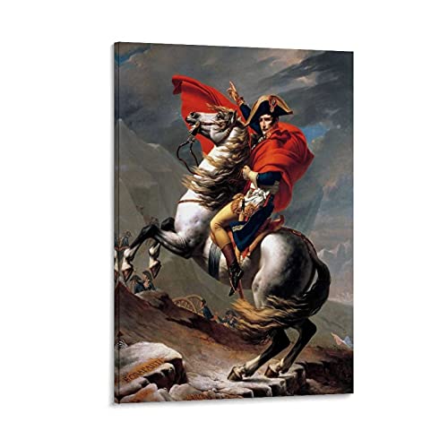 ZXCMNB Napoleon Crossing The Alps.webp Leinwand Kunst Poster und Wandkunst Bilddruck Moderne Familienzimmer Dekor Poster 08x12inch(20x30cm) von ZXCMNB