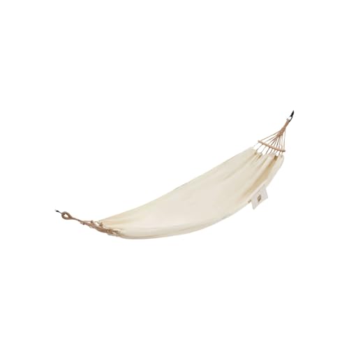 Baumwollhängematte mit Holzstäben, Mehrzweck, mit seitlicher Aufbewahrungstasche, Outdoor-Reisehängematte mit großem Platzangebot von ZXCMY
