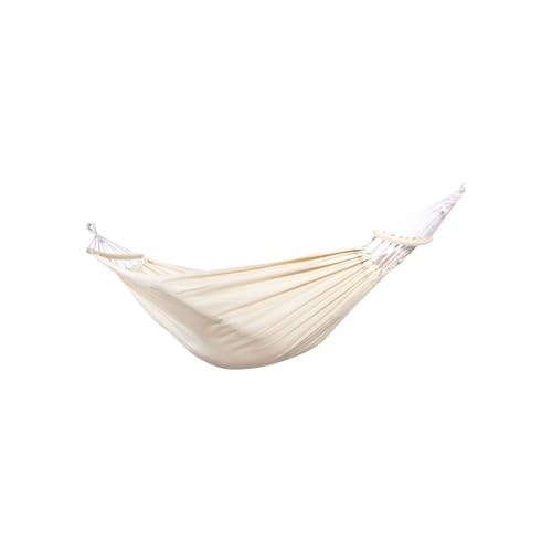 Hängematte aus Baumwoll-Canvas for den Außenbereich, vielseitig einsetzbar, tragbar, for Camping und Reisen, waschbar(Beige) von ZXCMY