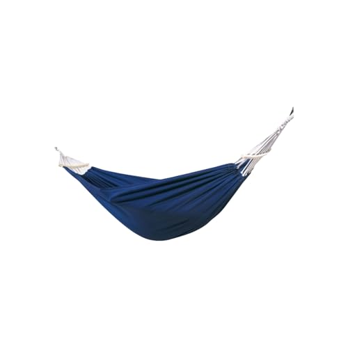 Hängematte aus Baumwoll-Canvas for den Außenbereich, vielseitig einsetzbar, tragbar, for Camping und Reisen, waschbar(Bleu) von ZXCMY