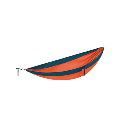 Hängematte aus Polyester-Baumwoll-Mischgewebe, leicht, mit seitlicher Aufbewahrungstasche, tragbar, for Aufhängen am Baum im Freien, Camping(Orange,S) von ZXCMY