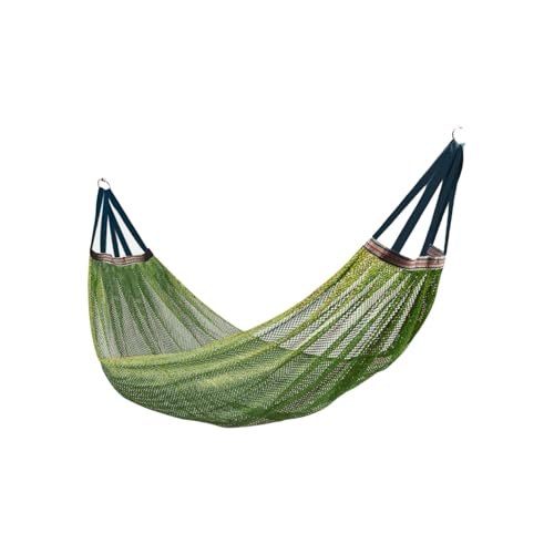 Hängematte aus Rayonseil, Mehrzweck-Outdoor-Camping-Netz, atmungsaktiv, tragbar, robust(Groen) von ZXCMY