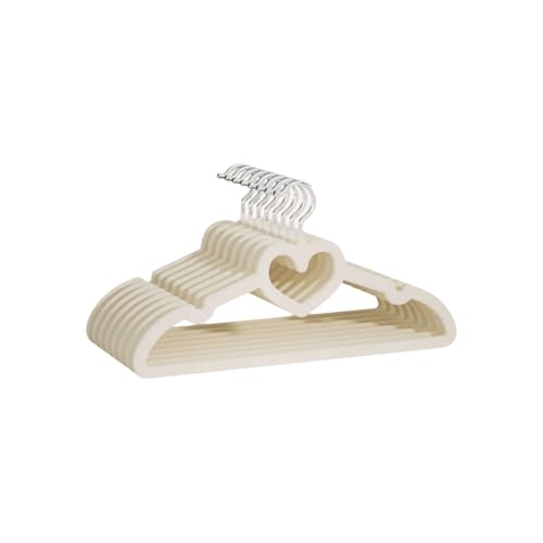 Kleiderbügel aus Kunstfaser, dünn, mit doppelseitigen Rillen, Mehrzweck-Kleiderschrank, integrierte Aufbewahrungsbügel(Blanc,100pcs) von ZXCMY
