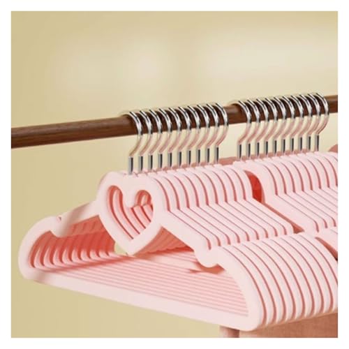 Kleiderbügel aus Kunstfaser, dünn, mit doppelseitigen Rillen, Mehrzweck-Kleiderschrank, integrierte Aufbewahrungsbügel(Rosso,30pcs) von ZXCMY