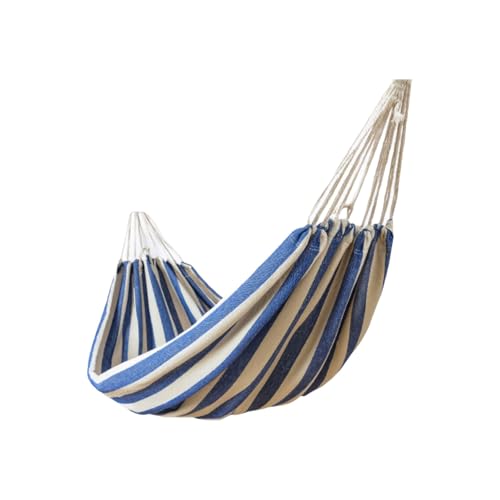 Leinwand Hängematte Mehrzweck Outdoor Camping Indoor Schlafsaal Waschbar Tragbare Hängematte(Bleu) von ZXCMY