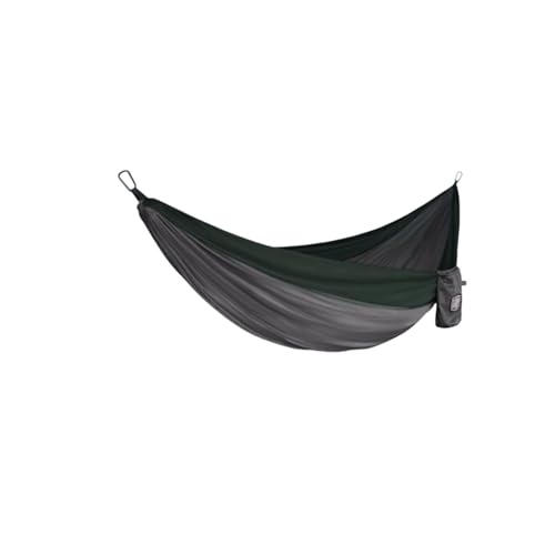 Nylon-Hängematte for Outdoor-Camping, Reisen, Mehrzweck, Gute Tragfähigkeit, tragbar, Hängematte for Aufhängen am Baum(Gray-Green) von ZXCMY