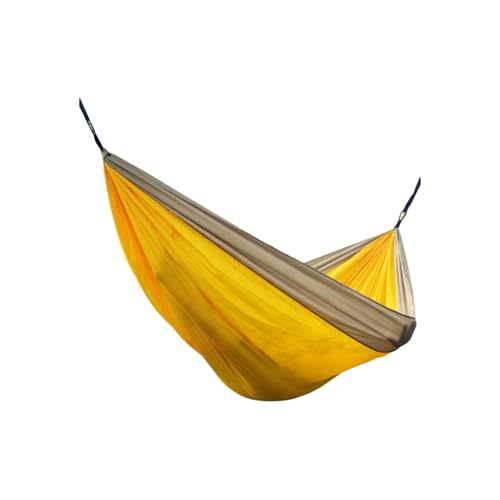 Polyester Hängematte Multifunktionale Tragbare Outdoor Camping Starke Und Leichte Hängematte(Geel) von ZXCMY