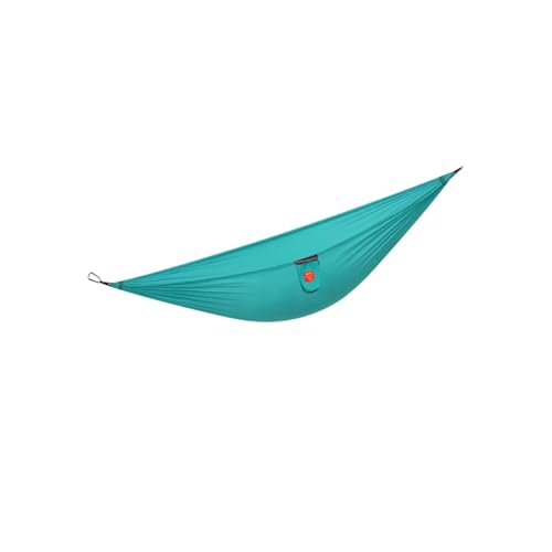 Polyester-Hängematte mit Aufbewahrungstasche Outdoor Camping Dickes Seil Tragbare Mehrzweck-Hängematte for Aufhängen am Baum(Bleu) von ZXCMY