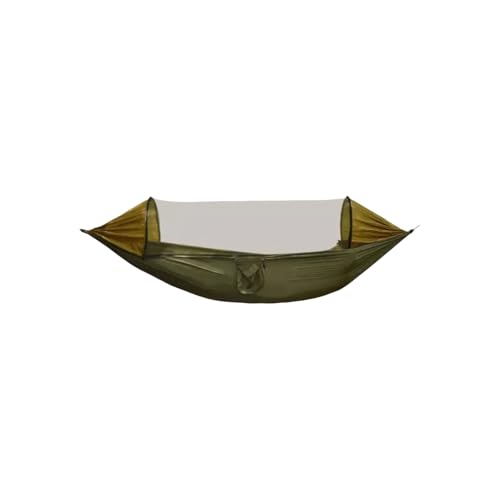 Polyester-Hängematte mit schnell zu öffnendem Rahmen for Camping im Freien und Reisen, tragbare Mehrzweck-Hängematte(Groen) von ZXCMY