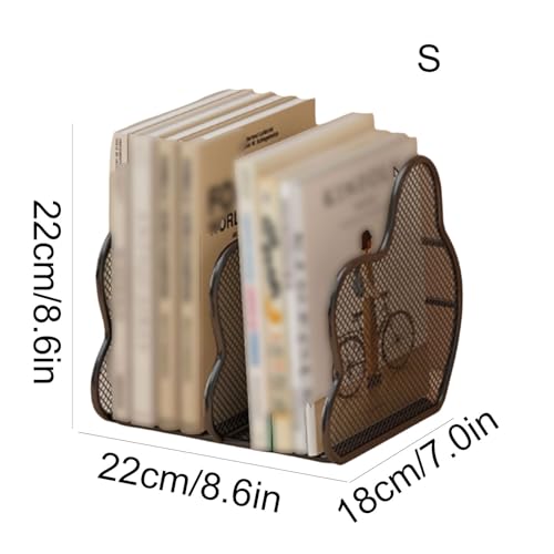 ZXCMY Iron Desktop Bookshelf Multifunktional Desktop Bücherregal Open Desktop Bookshelf Office Desktop Bücherregal von ZXCMY