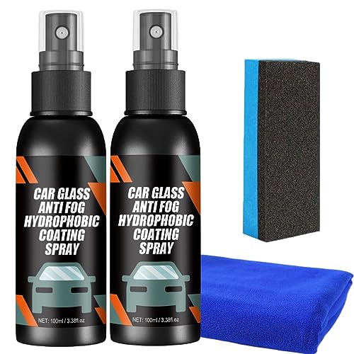 ZXCVB Car Windshield Spray Water Repellent Antifogging Agent, Car Glass Waterproof Coating Agent (2pcs) von ZXCVB