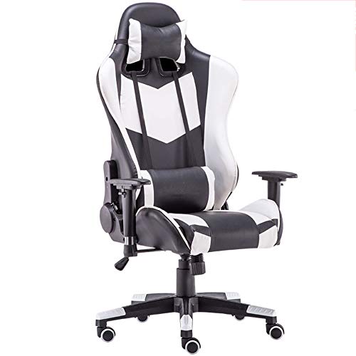 ZXCVB Gaming Office Chair,Ergonomic High Back Gaming Armchair,Suitable for E-Sports Games,White von ZXCVB