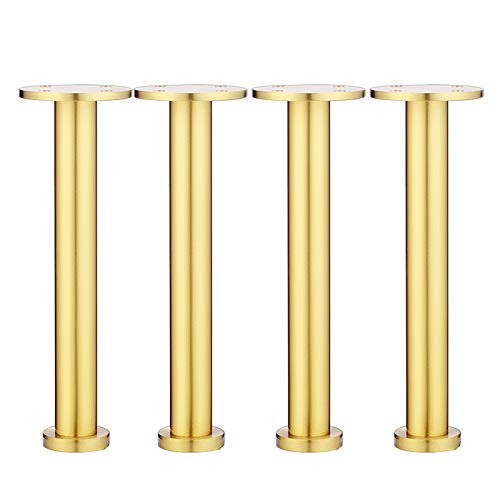 4xVerstellbare Möbelfüße aus Massivem Gebürstetem Messing,Metall Tischbeine Zylindrische Sofabeine,für Nachttisch Fernsehschrank Badezimmerschrank Couchtischbeine,Einfache Montage,21cm/8.27in 4xVerstellbare Möbelfüße aus Massivem Gebürstetem Messing,Metall Tischbeine Zylindrische Sofabeine,für Nachttisch Fernsehschrank Badezimmerschrank Couchtischbeine,Einfache Montage,21cm/8.27in von ZXCVBNAS
