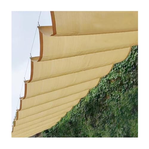 Ersatz Pergola Wave Canopy，einziehbarer römischer Segel-Schatten, herunterhängende Wellen-Schattenabdeckung, for Aufhängen, for Außenterrasse, Garten, Hinterhof(Size:W0.8*L3m/W2.62*L9.84ft) von ZXCVBNAS