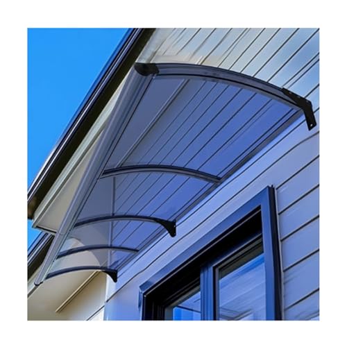 Polycarbonat-Markisen，Große Waschbecken Vordach Haustür，blaues Verandadach mit Waschbecken,Haustürdach,Schnee- und UV-Schutz,für den Eingang des Terrassen-Sonnenschutzes(140x250cm/55.1x98.4in) von ZXCVBNAS