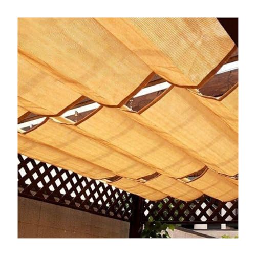 Wave einziehbare Sonnenschutzabdeckung,Wave Shade Sail Awning，Outdoor-Pergola, Anti-UV, demontieren, for Veranda, Terrasse, Garten(Size:W2*L14m/W6.56*L45.93ft) von ZXCVBNAS