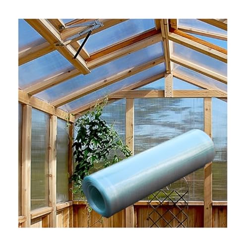 ZXCVBNAS Poly-Kunststoff-Dachplatte, Gewächshaus Platten，Zuschnitt Gewächshausplatten,Gewächshausdachplatte, UV-beständiges Gewächshaus, for Gartenarbeit, Gemüseschuppen(W1.2xL10m/3.9x32.8ft) von ZXCVBNAS