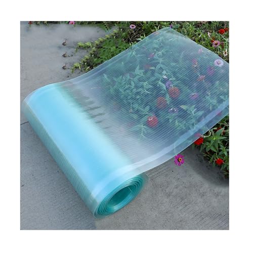 ZXCVBNAS Polycarbonat-Dachplatten，UV-beständige Gewächshaus-Klarsichtfolie,Klare Polycarbonat-Dachplatte，UV-Schutz Schlagfest Kunststoffplatte,Gewächshaus Ersatzplatten(W1xL20m/3.3x65.6ft) von ZXCVBNAS
