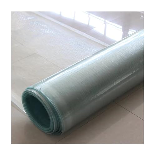 ZXCVBNAS Transparente Glasfaser-Isolierplatte,1mm Glasfaserplatte，Regendicht UV-Schutz Glasfaser Kunststoffplatte，Wintergarten-Paneele，für Garten,Frühbeet,Carport,Terrasse(W0.7xL7m/2.3x23ft) von ZXCVBNAS
