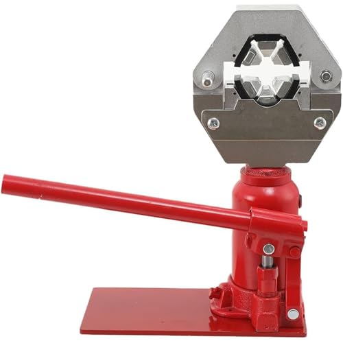 ZXCVBNMQ 7T Hydraulikschlauch Crimpzange, manuelle Hydraulikschlauchpresse Maschine Schlauch Klemmwerkzeuge, Druckrohrgerät mit 4 gesetzten Formen von ZXCVBNMQ