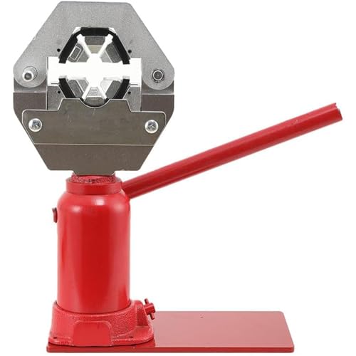 ZXCVBNMQ Hydraulikschlauch Crimper, 7T Manueller Wagenheber Schlauch Crimper Schlauch Pressen Klemmwerkzeuge mit 4 Set Formen für 6,5-20 mm PVC-Gummischlauch ZXCVBNMQ Hydraulikschlauch Crimper, 7T Manueller Wagenheber Schlauch Crimper Schlauch Pressen Klemmwerkzeuge mit 4 Set Formen für 6,5-20 mm PVC-Gummischlauch von ZXCVBNMQ