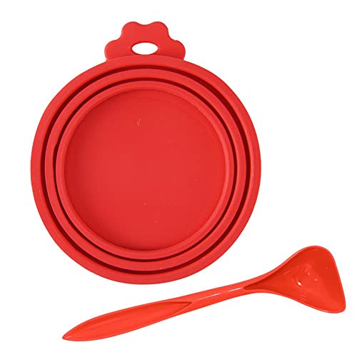ZXCVWWE 3-in-1 wiederverwendbare Lebensmittelaufbewahrung Frischhaltedeckel Dosen Versorgung Hot Box Dose Haustier Abdeckung Heißform Silikondose E4I4 Proof Deckel von ZXCVWWE